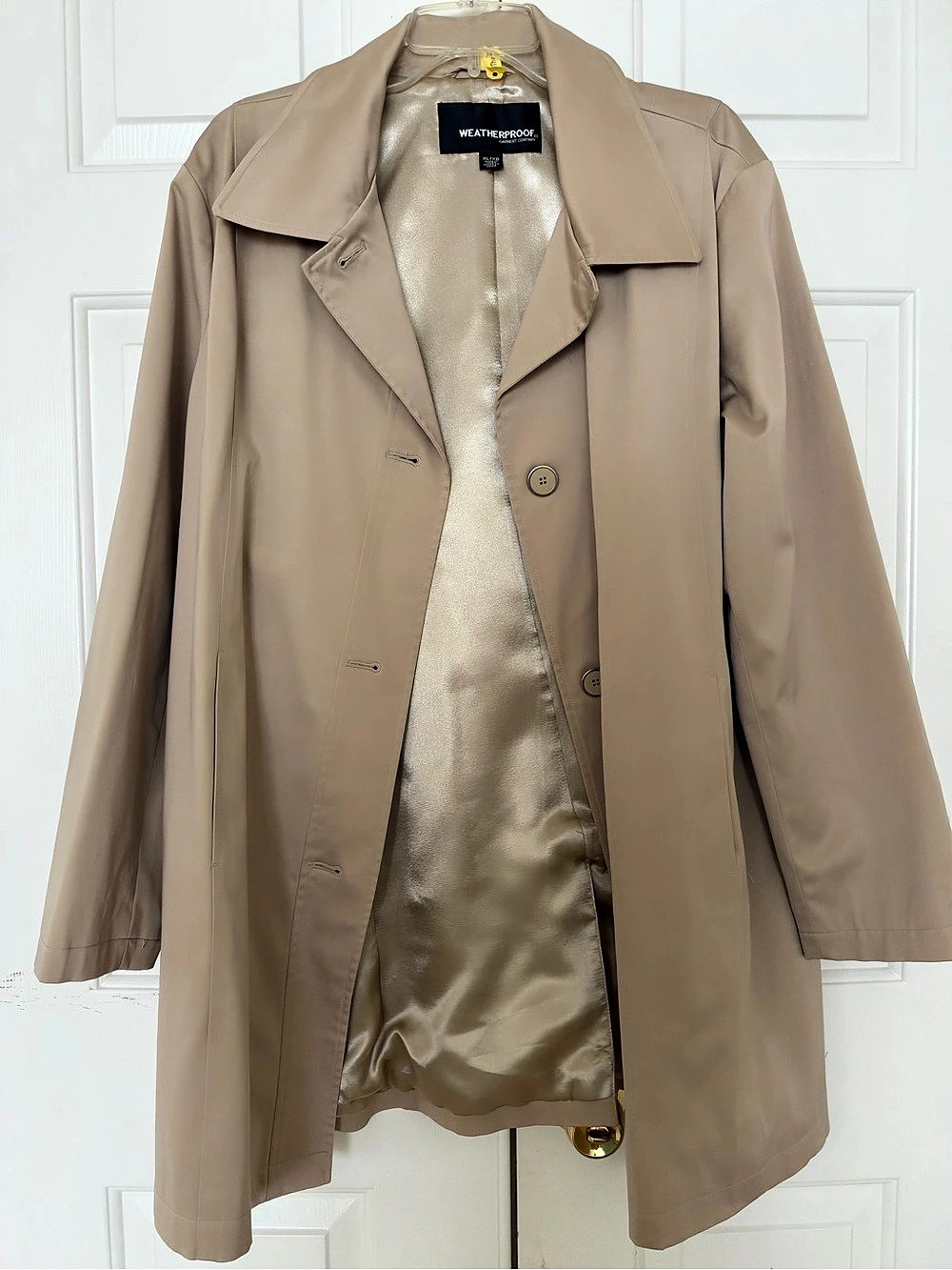 Weatherproof Trench Coat in Brown Size XL (XG) Like New
